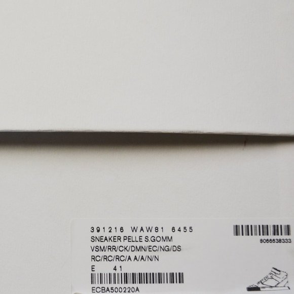 NWT BALENCIAGA MENS NEOPRENE STRAP HITOP LEATHER SNEAKERS US 41 EU 8 - Picture 10 of 10